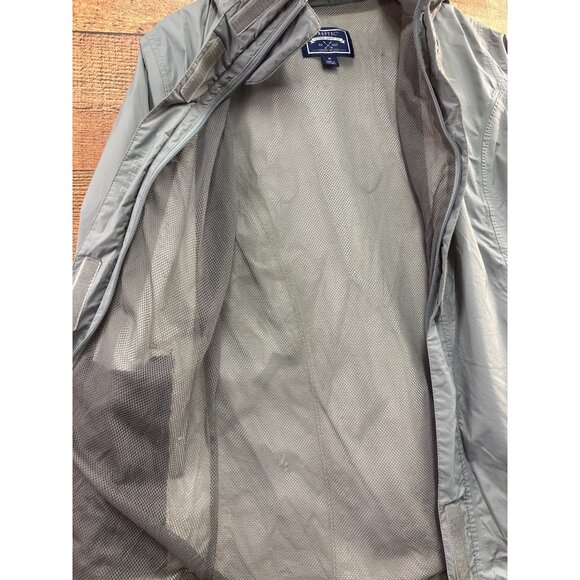 Lauren James Co. Preptec Hooded Lightweight Gray Nylon Jacket M - Picture 4 of 9